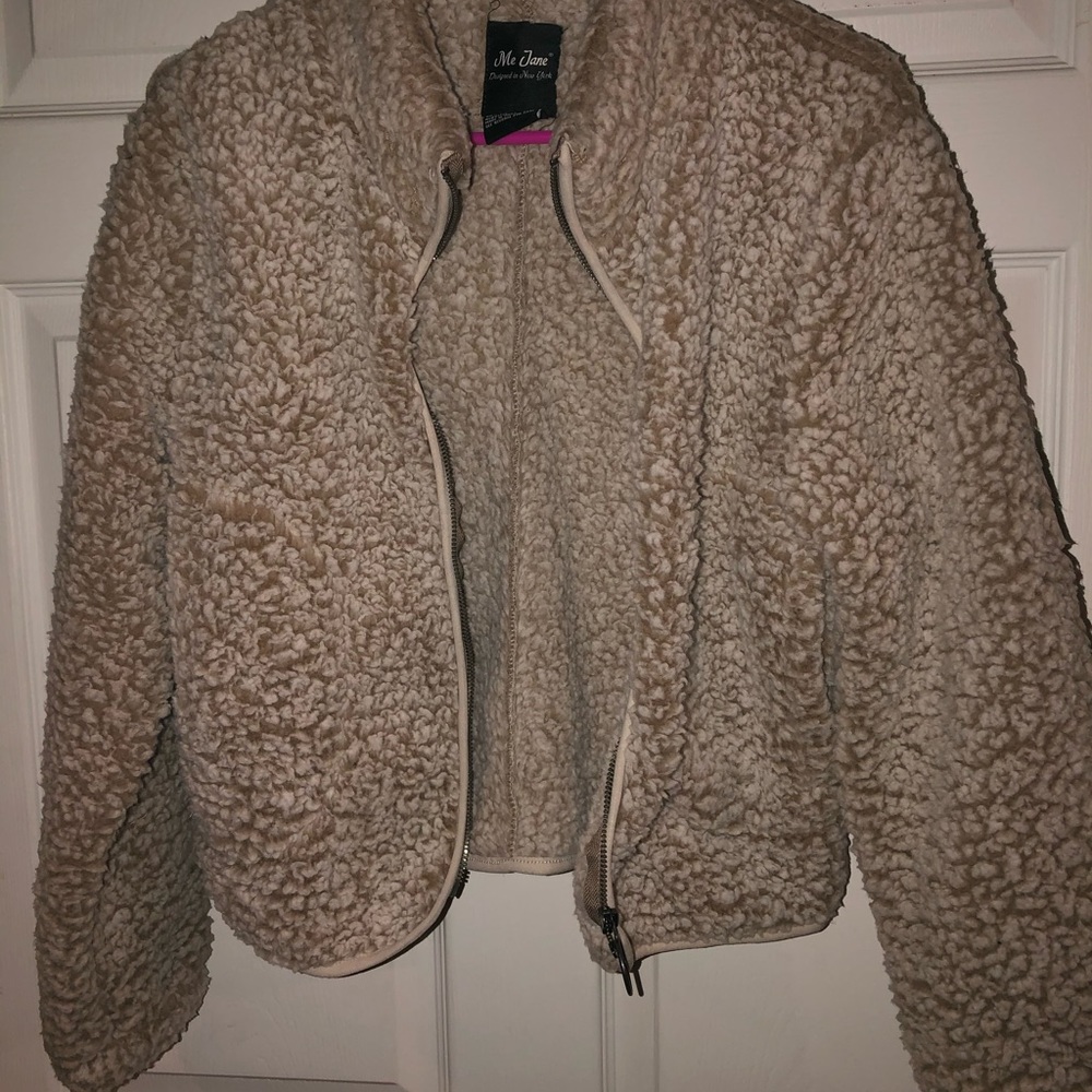 Sherpa w zipper